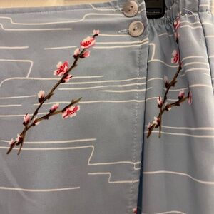 Vintage Sag Harbor Cherry Blossom Midi Skirt